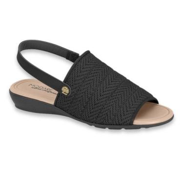 Imagem de Sandalia Feminina Modare Ortopédica Confortavel Joanete Elástico Knit 