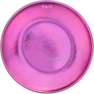 Imagem de TAIC Prato de titânio, utensílios de mesa ao ar livre, prato de churrasco portátil fácil de limpar, chá da tarde, família, restaurante, festa, prato de jantar adequado (íris roxa)