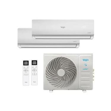 Imagem de AR Condicionado Bi-Split Inverter Elgin 18.000 Btus Quente e Frio 220v (2X Evap HW 12.000) Plus R-32 Wi-Fi