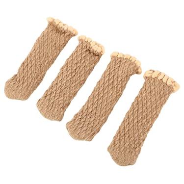 Imagem de AYNEFY Protetores de Piso para Pernas de Cadeira, Conjunto de Design de Malha de 20 Peças para Proteção de Móveis Domésticos, de Escritório e Escolares (Cor elegante do tronco)
