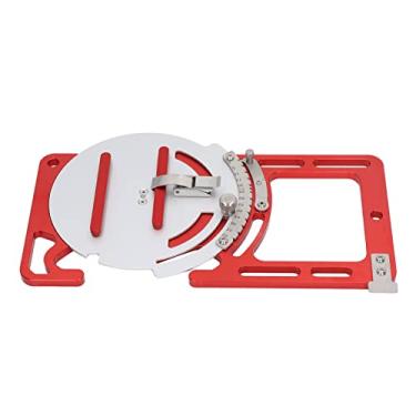 Imagem de Garosa Trilho de Guias Quadrados Ajustáveis, Fivela de Segurança Em Aço Inoxidável Trilho de Liga de Alumínio Com Ajuste de ângulo de 0-60° para Serra Circular para Carpintaria