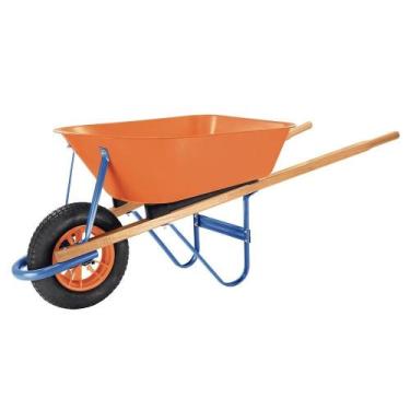 Imagem de Carrinho de Mão Tramontina 55L - Chassi em Madeira Cacamba de Plástico