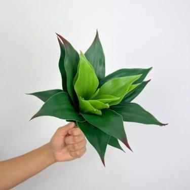 Imagem de Suculenta 25 CM Dracaena Avulsa Artificial Decoração Flores Artificiais Arranjos Festas - LMM802769(Verde Escuro,Kit com 4 unidades)
