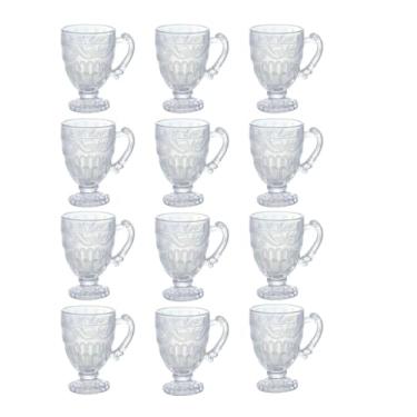 Imagem de JOGO DE XICARA/CANECAS IMPERIAL DE VIDRO 190ml PARA CAPUCCINO CAFÉ CHA BEBIDAS QUENTES 190 ML (JOGO 12 UNIDADES TRANSPARENTE)