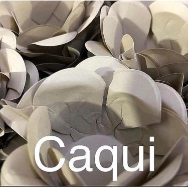 Imagem de Forminhas para Doces Finos - Kit 40/120 Formas Flor Decorativas | Ideal para Casamentos, Festas e Cupcakes (Style - Caqui,120)