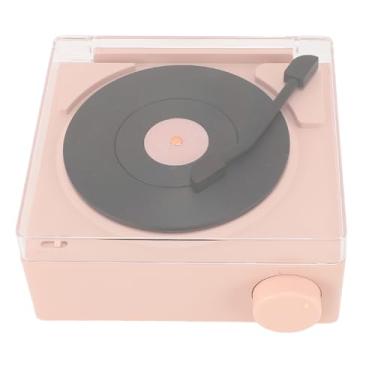 Imagem de Ymiko Despertador retrô Com Som Estéreo Nítido, Relógio de Mesa Eletrônico Compacto para Quarto, Alto-falante Sem Fio Multifuncional para Uso Doméstico (Cinza Rosado Pálido)