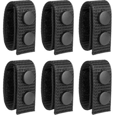 Imagem de Pacote com 6 protetores de cinto com botões duplos para cinto de segurança tático de 5,4 cm de largura, acessórios de equipamento militar da polícia