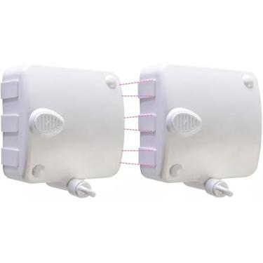 Imagem de Varal Retrátil Automático Modular 6 metros cada corda até 6kg Kit Peças Corda (branco, 2)