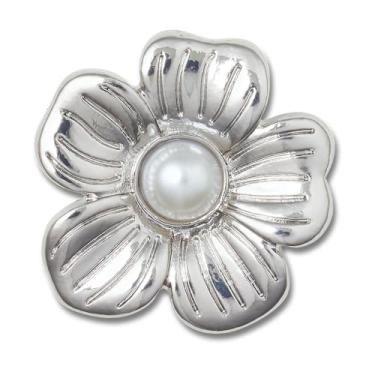 Imagem de Crocs Jibbitz Silver Mnchrm Daisy 2, No Size, Cloreto de polivinilo, Sem Pedra Preciosa