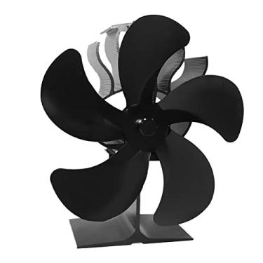 Imagem de Ventilador de lareira para fogão a lenha com motores silenciosos movido calor circula ar quente ecológico fogões gás pellets e madeira