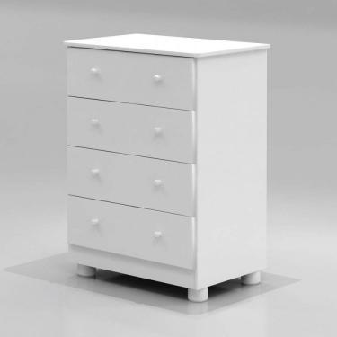 Imagem de Cômoda Infantil Junior Móveis Peroba Branco Brilho