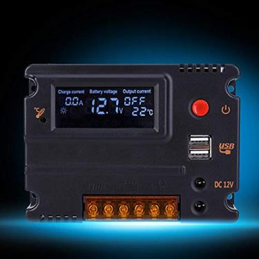 Imagem de Acouto Regulador de Painel Solar 10A Com Display LCD Retroiluminado para Baterias de Ferro de Lítio - e Dispositivo de Gerenciamento de Energia Eficiente
