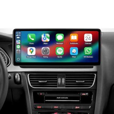 Imagem de Tela CarPlay sem fio de 12,3 polegadas para Audi A4/S4/A5/S5/RS4/RS5/B8/B8.5 |2009-2016 com sistema multimídia Audi | 4G RAM + 64G ROM |Android13| Retém controles MMI | Rádio veicular IPS com tela
