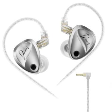 Imagem de KZ Fones de ouvido Duonic para monitor intra-auricular, magnético planar triplo + fones de ouvido com driver duplo dinâmico superlinear, fone de ouvido de graves Hi-Fi, ajuste confortável, isolamento