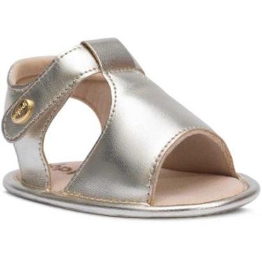 Imagem de Sandália Bebê Feminina Batizado Sapato Recém-nascido 01.14-Feminino