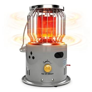 Imagem de Mini aquecedor e fogão de butano portátil 2 em 1 - aquecedor de butano externo de 9000 BTU para aquecimento pessoal e aquecimento de bebidas - Queimador a gás compacto para atividades ao ar livre