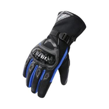 Imagem de Luvas De Motocicleta Impermeáveis Para Inverno, Quentes, Com Tela Sens