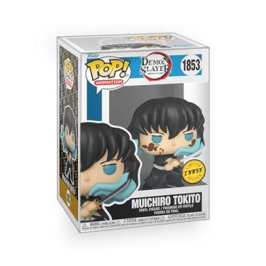 Imagem de Funko Pop! Animação: Demon Slayer - Muichiro Tokito with Marks (Variante Chase) Boneco de vinil colecionáveis com protetor de caixa