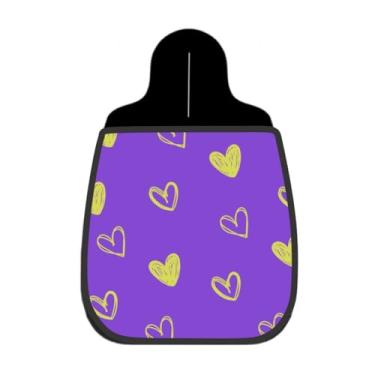 Imagem de Lixeira De Carro Organizador Lixinhocar Coração Rascunho Roxo 7