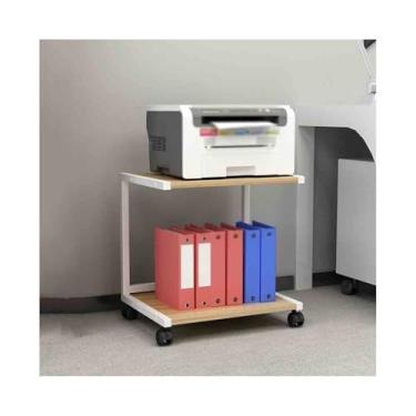 Imagem de KEG801302 Rack de armazenamento de escritório simples para escritório e mesa de impressora móvel de organização