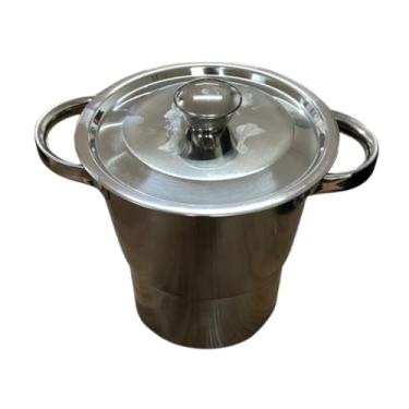 Imagem de Cuscuzeira em Aço Inox com Tampa 3,8 Litros Panela para Cuscuz com Cozimento a Vapor Resistente, Fácil Limpeza Uso Doméstico e Profissional