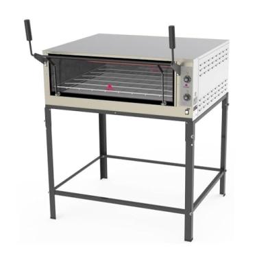 Imagem de Forno Refratário Elétrico Progás Prpe-900 G2 220v 210l Inox Abertura Guilhotina Com Cavaletes P45086