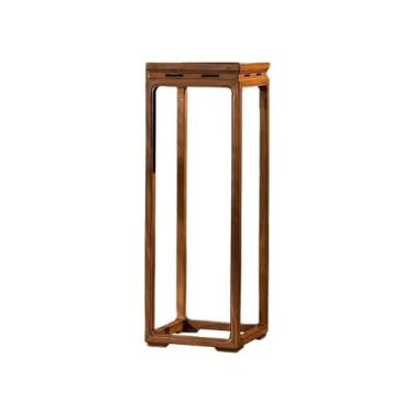 Imagem de KHUTRW3D Base de vaso vintage prateleira de planta de perna alta, base de bonsai chinês de madeira de nogueira para exibição interna e externa (pequena)