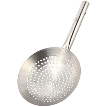 Imagem de Escorredor De Macarrão Mini Fritadeira Filtro Metálico Escorredor Pegas Grande Inox Utensílios De Cozinha Escumadeira Concha Cesta Ferro Panela Antiaderente Malha Aço Inoxidável