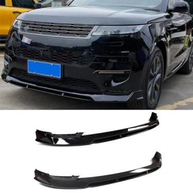 Imagem de Spoiler do para-choque traseiro dianteiro do carro peça de modificação do difusor de lábio compatível com Range Rover Sport 2024+ acessórios de protetor de para-choque (borda de para-choque dianteiro