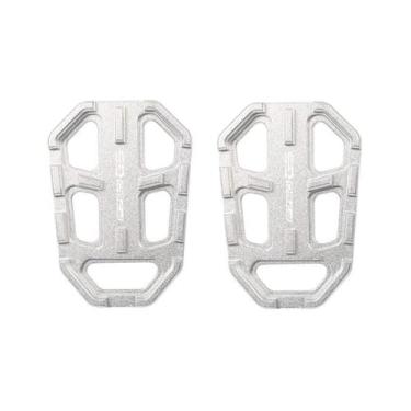 Imagem de Anti-derrapante Para f750gs g310gs g310r r1200gs s1000xr ninet pé peg pedal extensão apoio para os pés ampliador(Silver F750GS)
