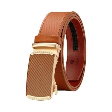 Imagem de Cinto De Couro Masculino De Alta Qualidade Com Fivela Automática, Faix