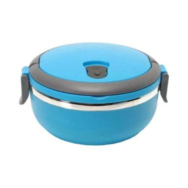 Imagem de Garrafa térmica de aço inoxidável para comida quente, lancheira térmic