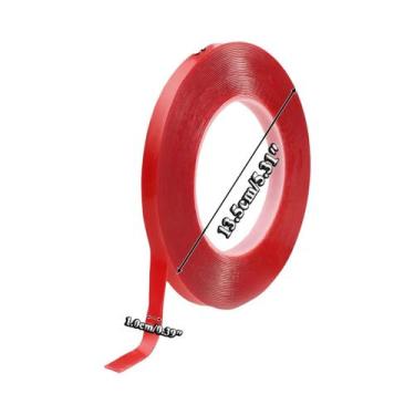 Imagem de Fita Adesiva Dupla Face Vermelha Para Unhas, Tira De Cola Acrílica For