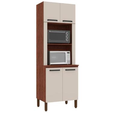 Imagem de Paneleiro De Cozinha Duplo Albert Nogueira Off White