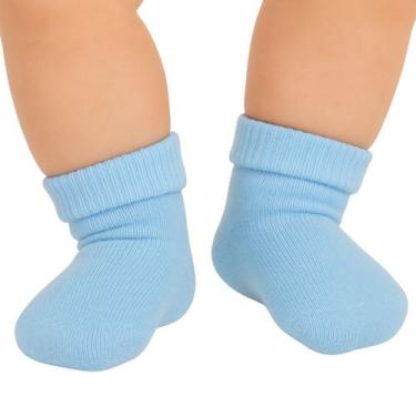Imagem de Meia Bebê Recém-Nascido Selene, Azul claro, 0 a 5 meses