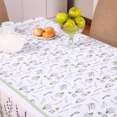 Imagem de Toalha De Mesa Estampada Allegra 1 Peça 4 Lugares 100% Poliéster - Lavanda