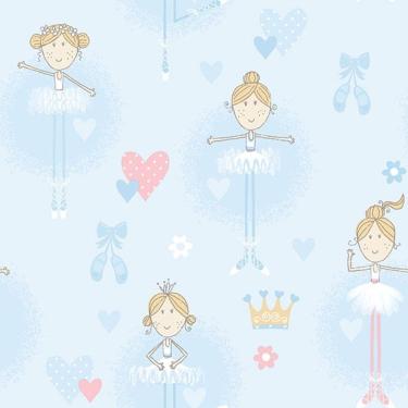 Imagem de Papel De Parede Just 4 Kids Bailarina G56506 - Rolo 10m X 0,52m