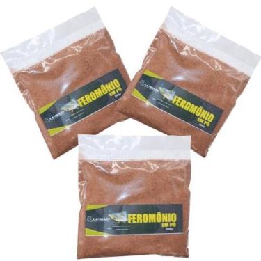 Imagem de 3 Feromonio Em Po Atrativo Peixe Tilapia Pacu Piapara Piau - Lambari