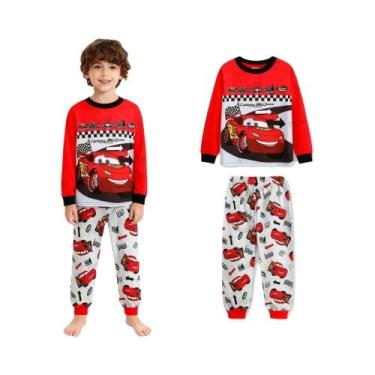 Imagem de Conjunto De Pijamas De Algodão Pixar McQueen Para Meninos, Roupa De Do
