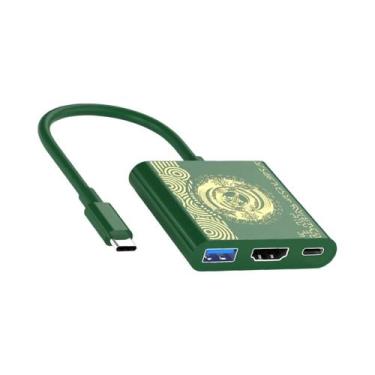 Imagem de Estação De Docking Portátil Para Jogos, Hub TYPE-C HDMI USB 3.0 Para V