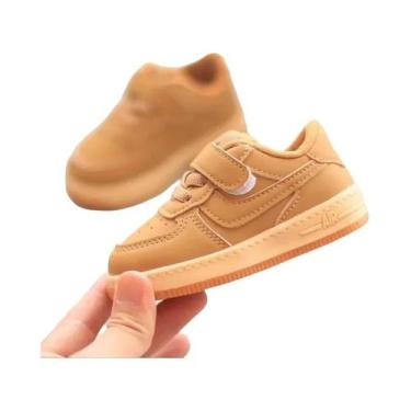 Imagem de Tênis De Couro Para Meninos E Meninas, Calçados Casuais De Cano Baixo,