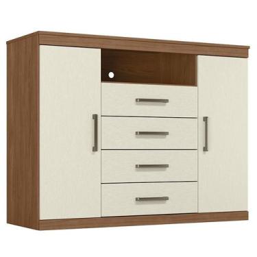 Imagem de Comoda Havana Master Jatobá Areia Acetinado - Santos Andirá - Santos A