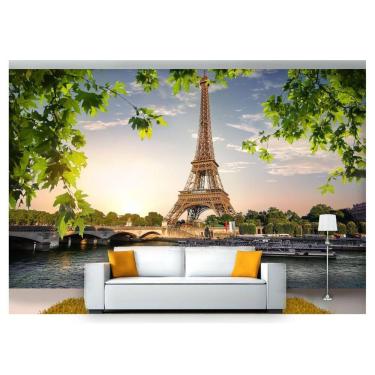 Imagem de Papel De Parede Cidade Paris Torre Eiffel 3D 6M² Ncd227