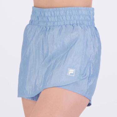 Imagem de Shorts Saia Fila Nylon Classic Sports Feminino Azul, GG