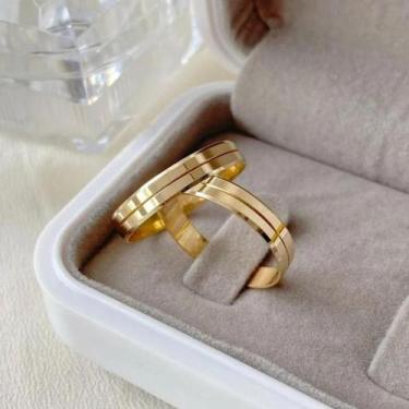 Imagem de Par de Alianças de Ouro 18 Quilates 4mm 4 gramas - SHEJU JOIAS, Inform