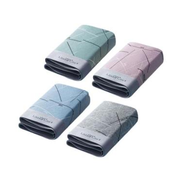 Imagem de Cuecas Boxer Masculinas De Seda Gelada 4 Peças Respiráveis Finas Sensu