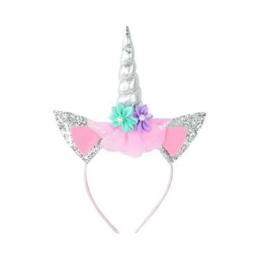 Imagem de Tiara De Unicórnio Para Meninas Com Luz Para Festa De Aniversário E Ch