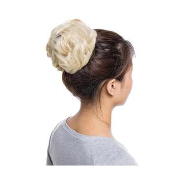 Imagem de Aplique De Cabelo Rabo De Cavalo Sintético Elástico Preto, Castanho E 