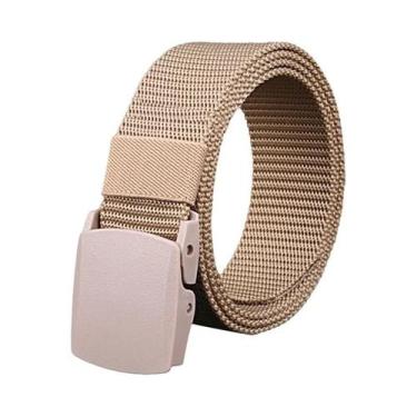 Imagem de Cinto Ajustável Masculino De 120cm Para Viagem Ao Ar Livre Com Fivela 