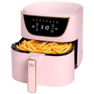 Imagem de Paris Hilton Air Fryer Rosa, 6 Litros, 8 em 1, Display Touchscreen, Sem PFAS, 1700W, Fácil Limpeza